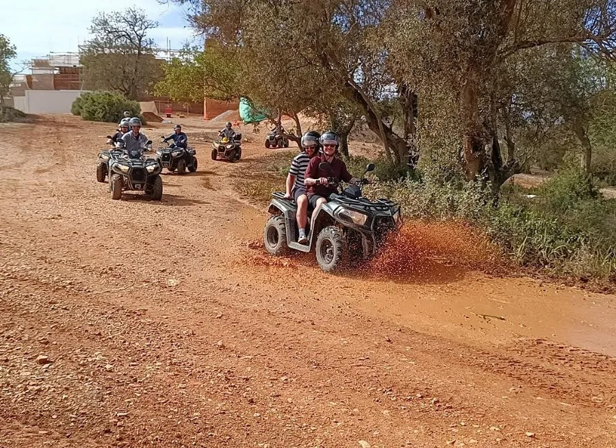Stop at Paderne Castle during the quad bike ride