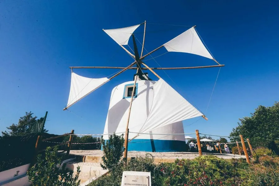 Traditional windmill in the village of Paderne